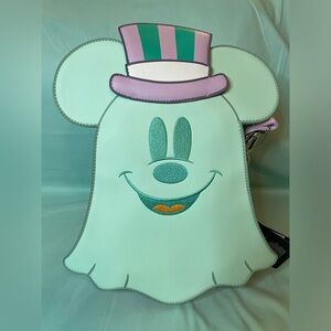 Disney x Loungefly Mickey & Minnie Pastel Reversible Ghost Crossbody Bag
